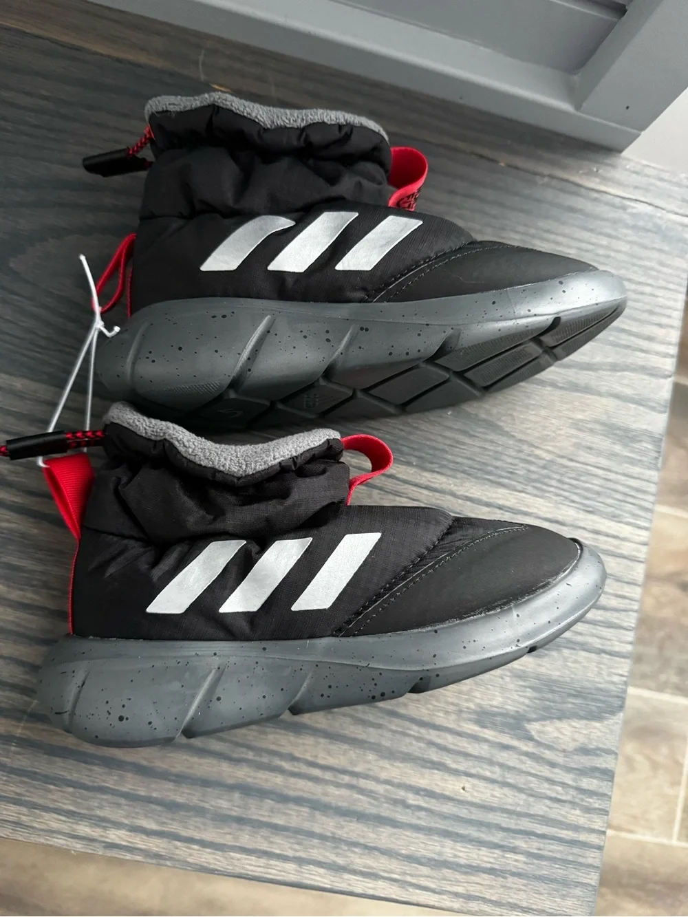 Child size 10 Adidas Mono Fit fleece-lined boots